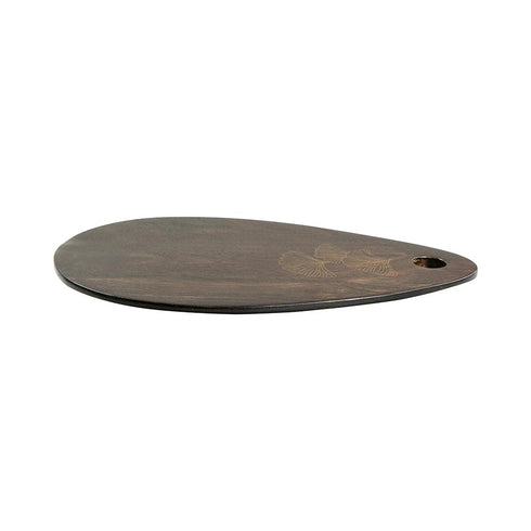 Acacia Wooden Cutting Board with Brass Inlay